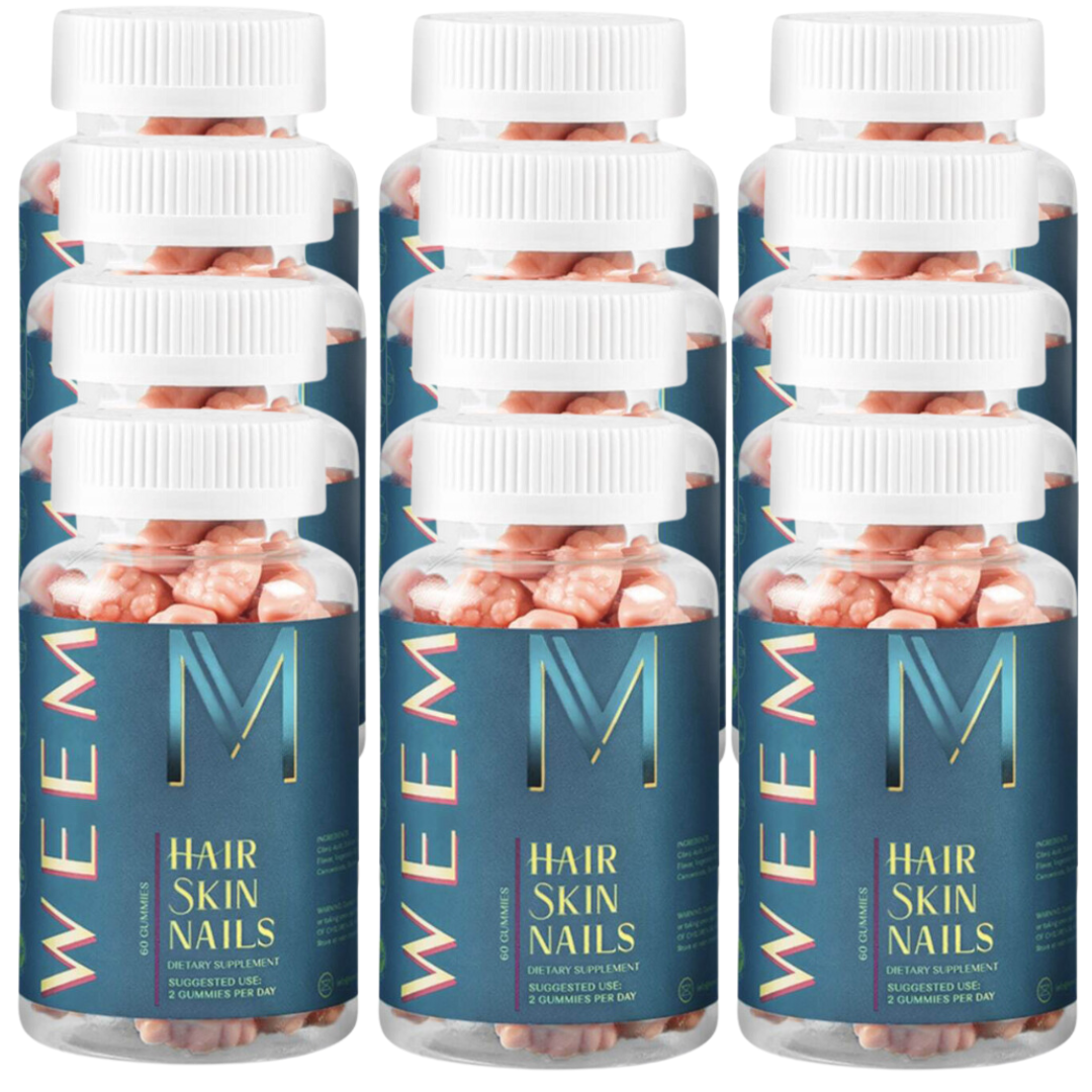 12 Bottles Hair.Skin.Nails