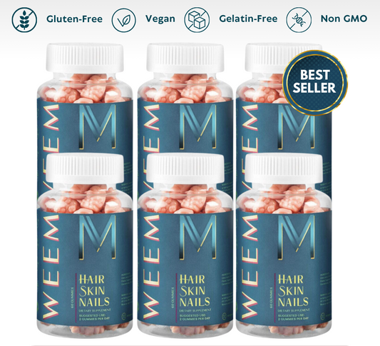 6 Bottles Hair.Skin.Nails